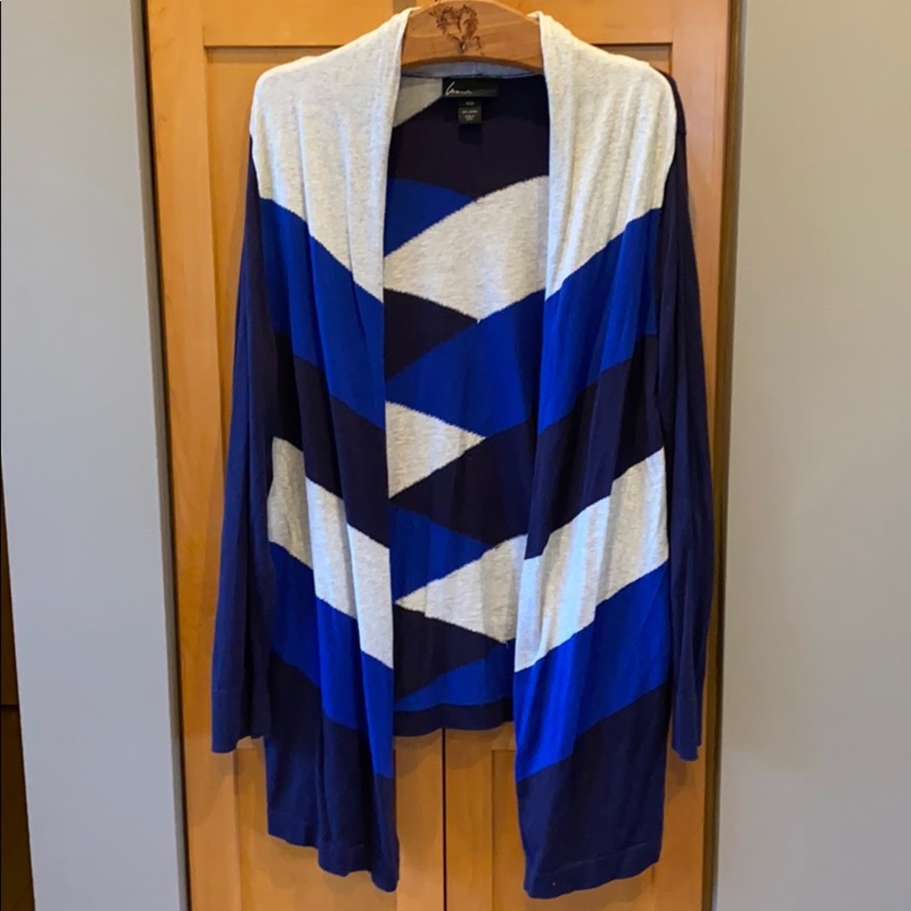 Gently Loved Lane Bryant Blue Flyaway Cardigan